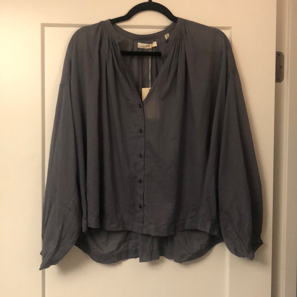 NWT Doen Jane top in ink blue